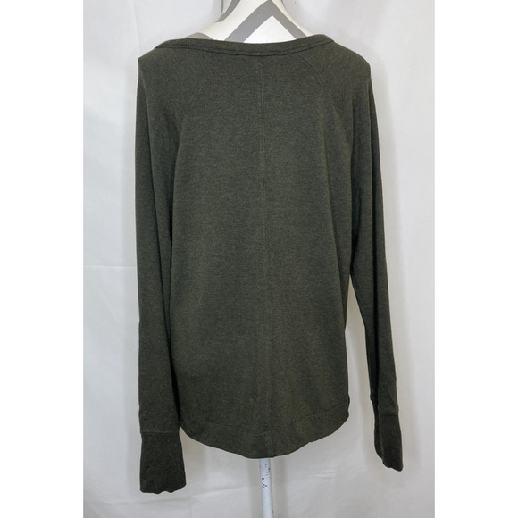 Athleta Shirt Women’s Size Lg Dark Green Long Sleeve Athleisure Top Super Soft - Picture 3 of 12